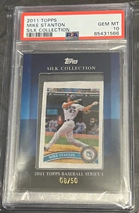 2011 Topps Silk Giancarlo Mike Stanton Marlins Yankees PSA 10 GEM Pop 1 - Picture 1 of 3