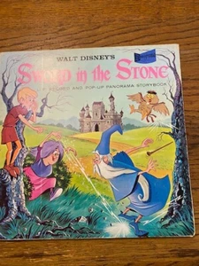 SWORD IN THE STONE BY DISNEY VINYL RECORD & POP-UP STORYBOOK - Picture 1 of 5