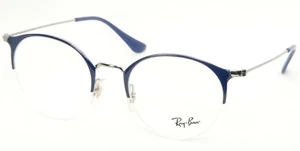 NEW Ray Ban RB3578V 2906 BLUE /SHINY SILVER EYEGLASSES GLASSES FRAME 50-22-145mm - Picture 1 of 12