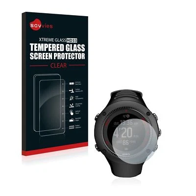 Suunto Ambit3 Run Black, Savvies® Xtreme HD33 Tempered Glass Screen Protector - Imagen 1 de 4