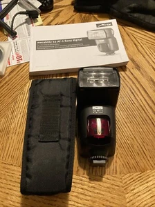 Metz Mecablitz 52 AF-1 Digital Electronic Flash for Sony Cameras W/ Pouch - Picture 1 of 7