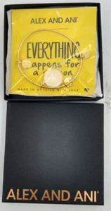 ALEX AND ANI EVERYTHING HAPPENS FOR A REASON BANGLE RAFAELIAN GOLD EXPANDABLE - Picture 1 of 3