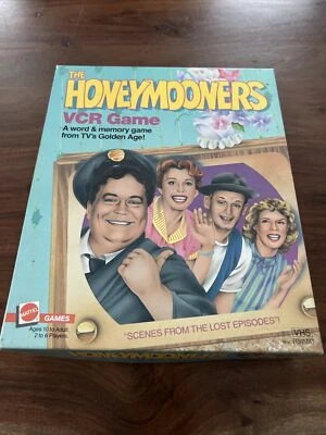 VINTAGE 1986 MATTEL THE HONEYMOONERS VCR GAME #1612 WORD & MEMORY GAME - Image 1 of 4