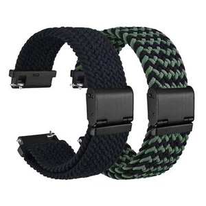 Wocci 2PCS Woven Nylon Watch Straps 18mm 19mm 20mm 21mm 22mm Quick Release - Picture 1 of 190