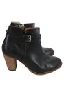MARC O POLO ankle boots black leather size 37 elegant women's UK4