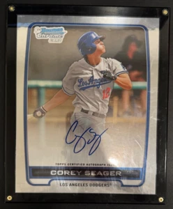 Corey Seager 2012 Bowman Chrome Jumbo 8x10 Rookie Auto - MLB Auth. - Picture 1 of 2