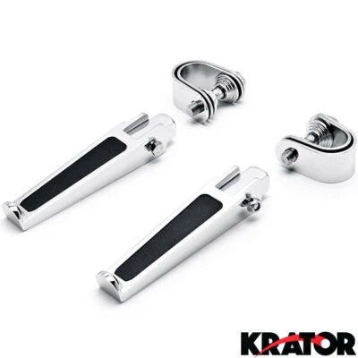 Clavijas protectoras de motor cromadas + abrazaderas para Honda VTX 1300 C R S RETRO Foto 1 de 4