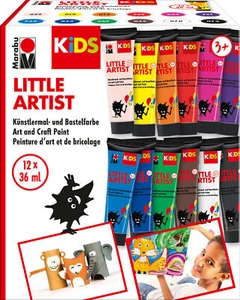 Marabu KiDS Little Artist Pintura Artista y Manualidades Color "12 x 36 ml" - Imagen 1 de 2