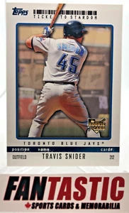 Travis Snider RC BLUE /99 #212 2009 Topps Ticket to Stardom Blue Jays - Picture 1 of 2