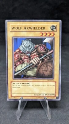 Wolf Axewielder LOD-EN052 - Yugioh TCG -  Misprint Card Name - Image 1 of 3