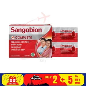 28's Cápsulas Sangobion Completo Repone Almacenes de Hierro y Aumenta la Hemoglobina - Imagen 1 de 9