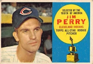 1960 Topps #324 Jim Perry ASR G/VG p40608 - Picture 1 of 2
