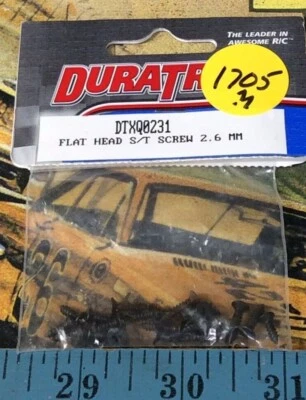 DuraTrax DTXQ0231: Round Head S/T Screw {2.6mm} NewInPack USA Shipped - Image 1 of 3