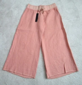 KRISA Peach Linen Capri's For Women Size Medium - Picture 1 of 1
