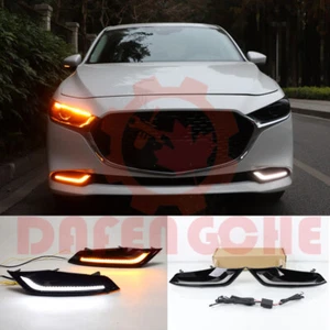 For Mazda 3 Sedan 2019-2020 Front Bumper Fog Light Daytime Running Lamp LED DRL - Picture 1 of 9