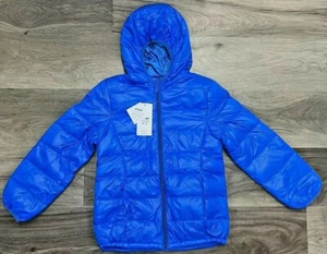 RAGAZZI Giacca Inverno Cappotto Primavera BLU Piuma Anatra Tampone - Foto 1 di 11
