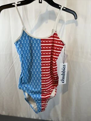Traje de baño de una pieza para mujer Chubbies The Fifty Nifty Estados Unidos XS Foto 1 de 2