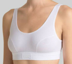 SLOGGI DOUBLE COMFORT TOP, COTTON, NON-WIRED, PULL ON TOP,  IN WHITE OR BLACK,