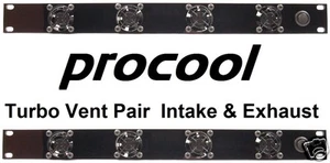 PROCOOL TV440 & TV440E - 1U Rack Mount Fan Panels - 1 intake and 1 exhaust - Picture 1 of 2