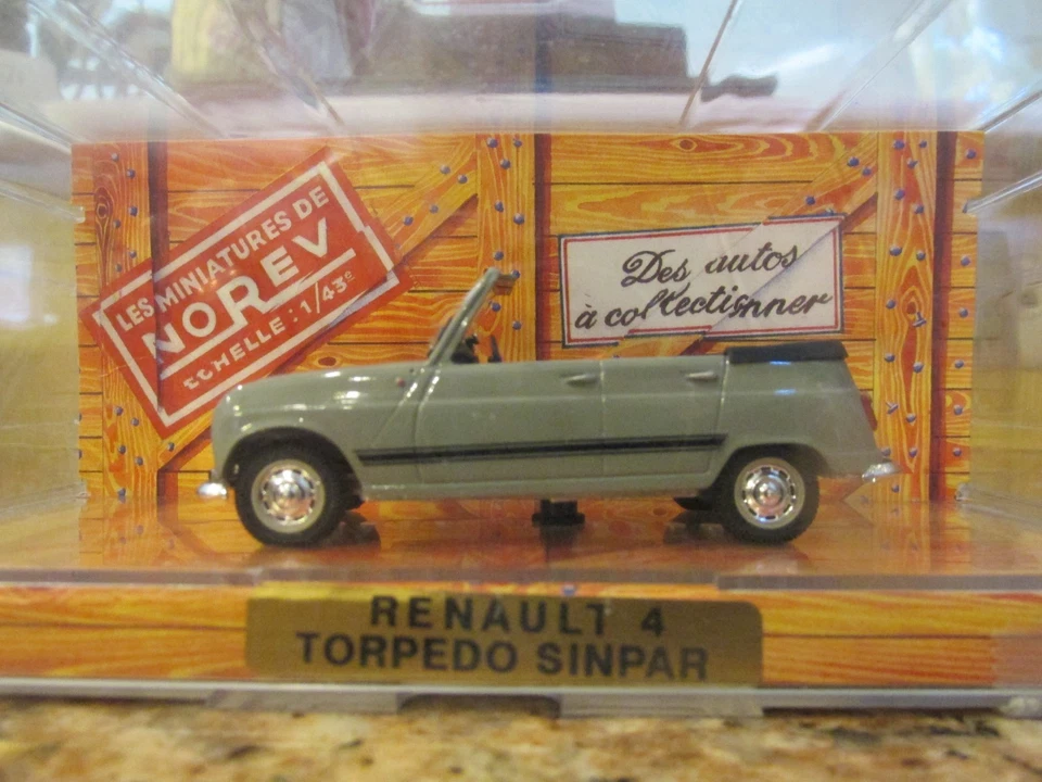 Renault 4 Torpedo Sinpar en plástico 1/43 de NOREV con estuche. ¡Solo ventas en Estados Unidos! Foto 1 de 4