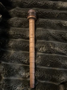Antique Wooden Textile Mill Bobbin Spool Primitive Industrial Decor - Picture 1 of 5