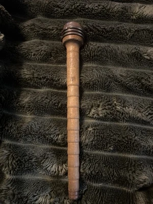 Antique Wooden Textile Mill Bobbin Spool Primitive Industrial Decor - Image 1 of 4