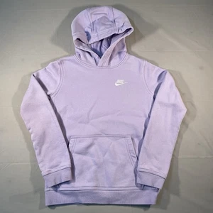 Nike Sweatshirt Girls Youth Hoodie Lavender Pullover Size L - Picture 1 of 7