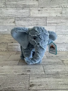 NWT Jellycat Little Eddy Elephant Blue Soft Plush Stuffed Animal 7" Tall Retired - Picture 1 of 4