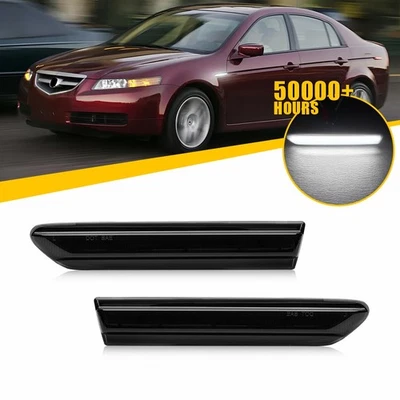 Par de luces LED delanteras derecha+izquierda guardabarros laterales para Acura TL 2004-2008 blanco EXR Foto 1 de 4