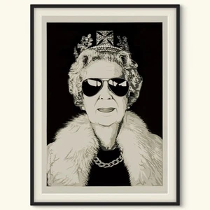 Mr. Brainwash "Queen Aviator" Signed edition. Wall Art Very Rare Print. - Picture 1 of 5