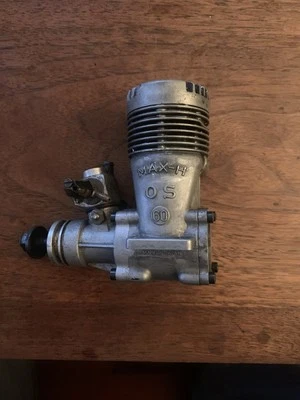 OS Engines MAX-H 60 2-Stroke Glow Engine – Vintage Powerhouse - Image 1 of 4