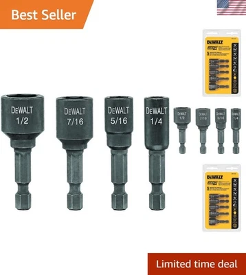 5-Piece Magnetic Nut Driver Set with Industrial Strength for Maximum Retention - Image 1 of 4