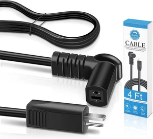 Sopito Extension Power Cord for Recliner, 4 Ft 2 Pin Lift Chair black - Picture 1 of 8