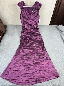 Alex Evenings Formal Dress Womens 10P Ruched Homecoming Hoco Prom Mermaid Purple - Picture 1 of 22