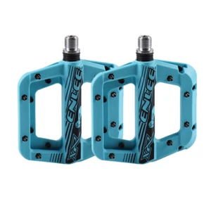ENLEE Mountain Bike Pedals Bicycle Nylon Flat Pedals 2 Sealed Bearings 9/16 inch - Picture 1 of 13