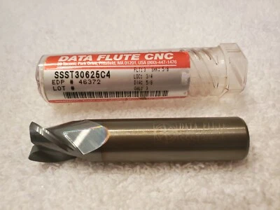 Data Flute CNC - 3 Flute Carbide Endmill 5/8" Shank SS30625C4 (EDP 46372) - Image 1 of 3