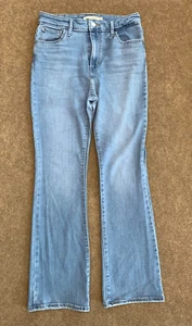 Levis 725 High Rise Bootcut Jeans Womens 29 (28x28) Stretch Light Wash Denim - Picture 1 of 9