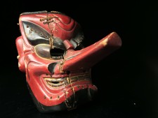 Japanese Vintage TENGU mask noh kyougen kagura demon mask bugaku