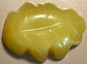 Handmade Honey Almond Glycerin Soap Bar - Leaf shape 2.37 oz. - Picture 1 of 2
