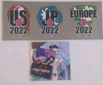 STREET FIGHTER 6 VI JAPANESE EVENT EXCLUSIVE STICKERS SET CAPCOM JAPAN  - Image 1 of 4