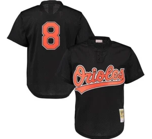 MLB Mitchell & Ness Baltimore Orioles #8 Baseball Jersey New Mens Sizes $100 - Picture 1 of 2