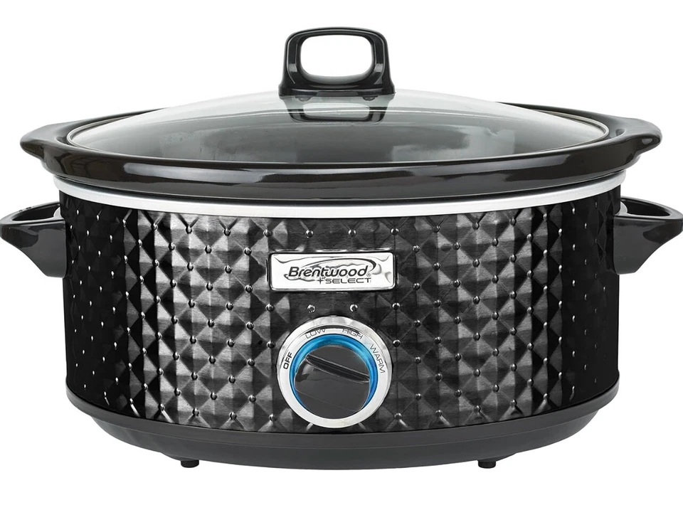 Olla de cocción lenta Brentwood SC-157BK de 7 cuartos negra Foto 1 de 1