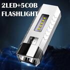 3 IN 1 LED Flashlight Camping Hiking Torch USB Rechargeable Mini Work Lamp
