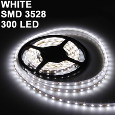 5m blanco 3528 SMD 300 Led flexible Strip Light tira luz boda Decor Lámpara