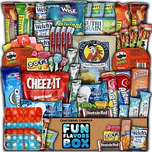 Favorite Snack Box Cookies Candy Snack Square Push Pop Toy 50 Count Care Package - Picture 1 of 10