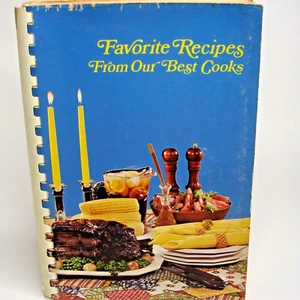 NASH FIRST BAPTIST Church Cookbook Recipes Vintage Spiral Bound School Community - Bild 1 von 12