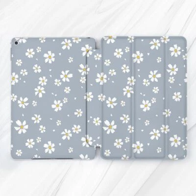 Small Gaisy Flowers Light Blue Case For iPad 10.2 Air 3 4 5 Pro 9.7 11 12.9 Mini - Image 1 of 4