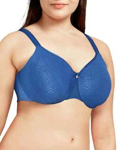Chantelle C Magnifique Seamless Unlined Blue Minimizer Bra L18346 Size 32DDD - Picture 1 of 3