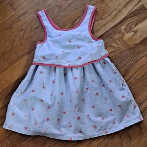 Sergent Major Cotton Sundress Palm Tree/Flower Print sz 4 yrs/104cm France - Picture 1 of 16
