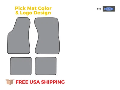 FITS 1969-1973 Ford Country Squire Floor Mat 4pc Loop Foto 1 de 3